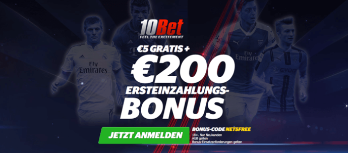 10bet 5euro nodeposit bonus