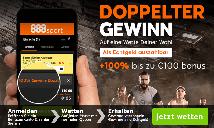 888sport Quotenverdoppelung
