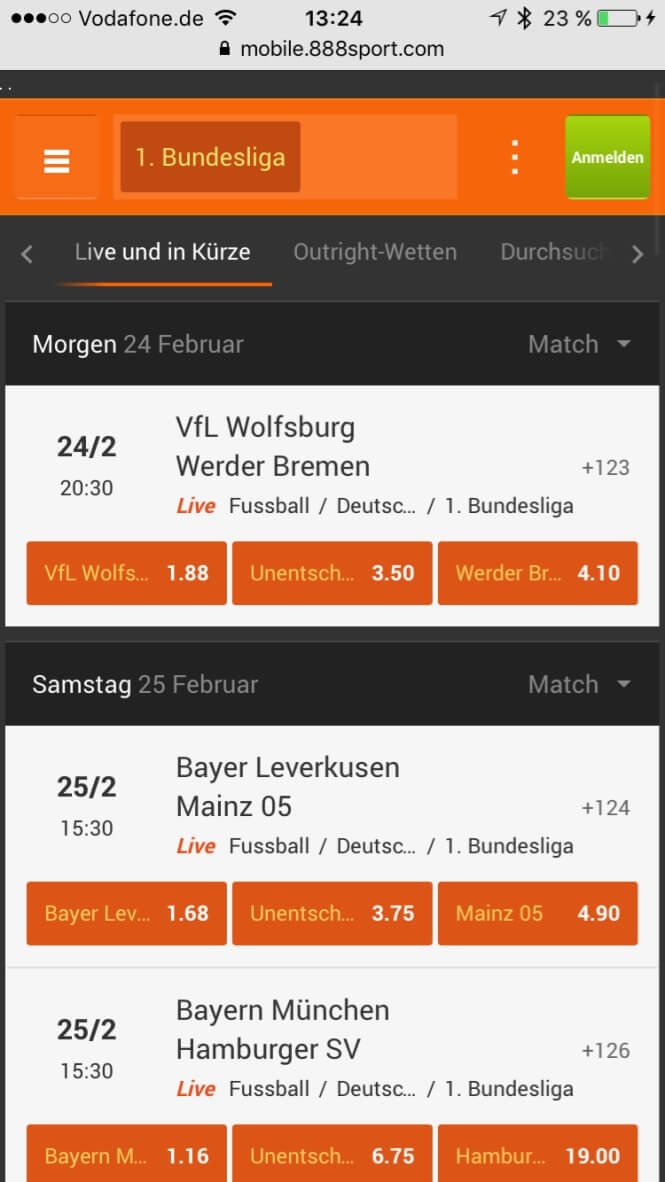 888sport App Bundesliga