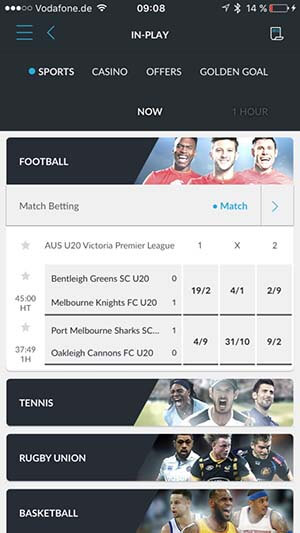 BetVictor App Livewetten