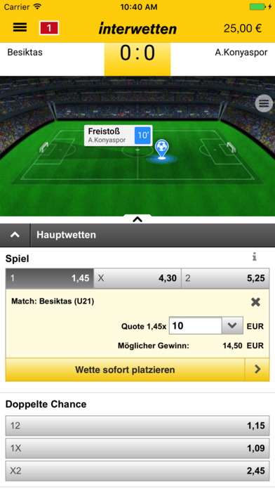 Interwetten App Livewetten