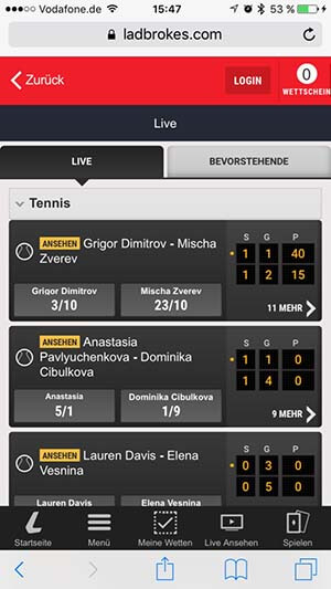 Ladbrokes App Livewetten