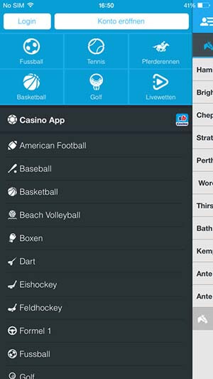 Sportingbet App Wettprogramm