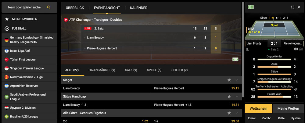 Olympusbet Livewetten