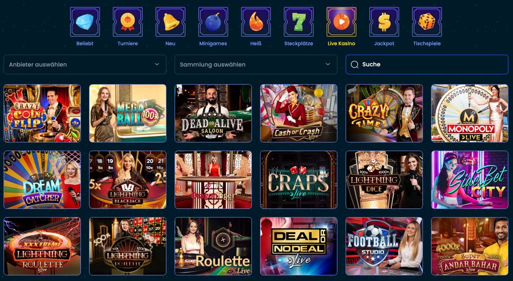 Rollino Live Casino