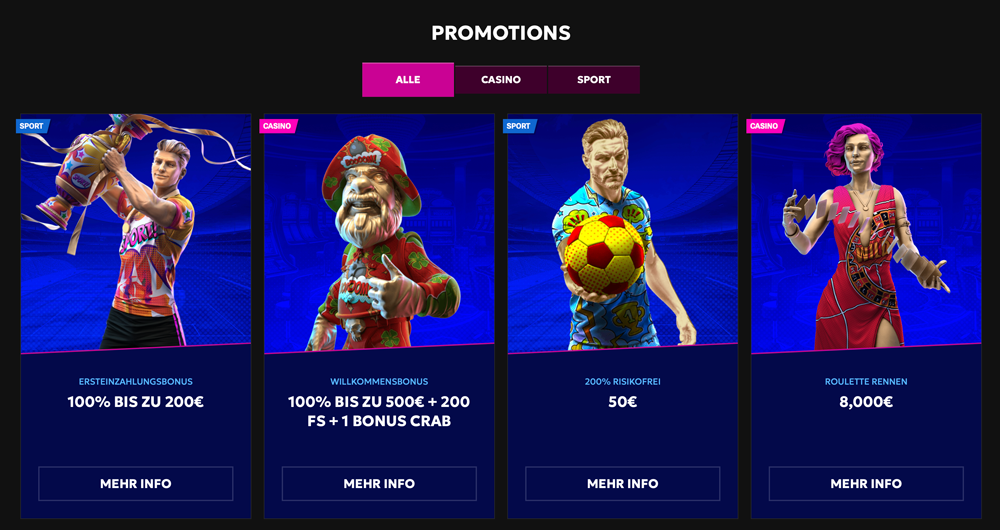 RTbet Bonus Aktionen