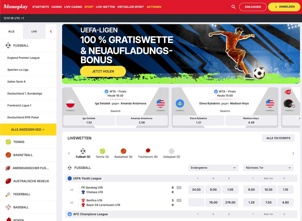 Monoplay Sportwetten